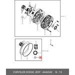 04446543, Oil seal of the primary shaft of the automatic transmission ...