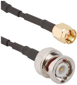 Фото 1/2 095-850-249-012, RF Cable Assemblies BNC Str Pl to SMA St G-174 50 Ohm 12 Inch