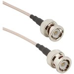 115101-01-12.00, BNC Straight Plug to BNC Straight Plug on RG-316 cable 12 inches