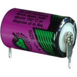 SL-350/PR, Lithium Battery Cylindrical 3.6V 1.2Ah 1/2AA Primary Through Hole