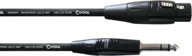 Фото 1/2 Cordial CIM 1.5 FV инструментальный кабель XLR female/джек стерео 6.3мм male, 1.5м, черный