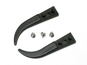 Фото 1/2 A2ABCF, Replacment Tweezer Tips ESD Carbon Fibre Curved / Flat / Round 41mm Pair (2 pieces)