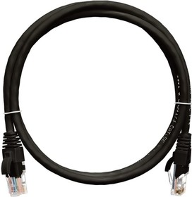 Коммутационный шнур U/UTP 4 пары, черный, 5м NMC-PC4UD55B-050-BK