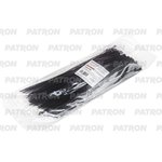 P36250B, Комплект пластиковых хомутов 3.6 х 250 мм, 100 шт, нейлон, черные