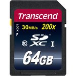 TS64GSDXC10, 64 GB SDXC SD Card, Class 10