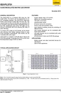 IS31FL3731-QFLS2-TR, LED Driver IC 18 Output Linear Analog Dimming 34mA ...