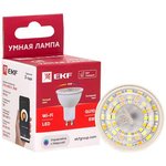 Лампа Умная Connect 5Вт грибовидная прозрачная RGBW GU10 220-240В WIFI EKF ...