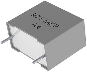 R71PR468050H6K, DC Пленочный Конденсатор, Metallized PP, Radial Box - 2 Pin, 6.8 мкФ, ± 10%, 220 В, 630 В
