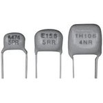 KTD500B107M90A0B00, Ceramic Capacitor - Radial - 100µF - ±20% Tolerance - 50V - X7R Temperature Coefficient - 0.787" (20.00mm) Lead S ...