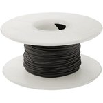 KSW28BLK-0100, Hook-up Wire 28AWG LOW STRP FORCE 100' SPOOL BLACK
