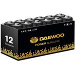 Элемент питания алкалиновый AA/LR6 1.5В Power Alkaline Pack-12 (уп.12шт) DAEWOO ...