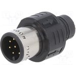 APPM-A08MAPAN-AS1, Cable Connector, MPronto12 Series, M12, Male, 8 Positions ...