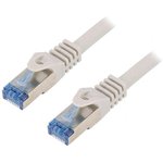 CQ3042S, Patch cord; S/FTP; 6a; stranded; Cu; LSZH; grey; 1.5m; 27AWG