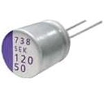 50SEK22M, Конденсатор: полимерный; 22мкФ; 50ВDC; SEK; THT; ±20%; -55-125°C