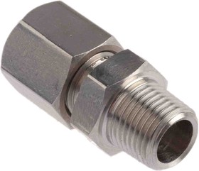 Фото 1/3 1/8 BSPT Compression Fitting for Use with Thermocouple or PRT Probe, 1/4in Probe, RoHS Compliant Standard