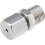 1/8 NPT Compression Fitting for Use with Thermocouple or PRT Probe, 1.5mm Probe ...