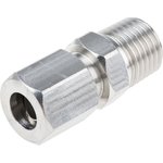 1/4 NPT Compression Fitting for Use with Thermocouple or PRT Probe, 8mm Probe ...