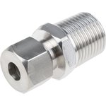 1/2 NPT Compression Fitting for Use with Thermocouple or PRT Probe, 8mm Probe ...