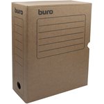 Короб архивный Buro КА-100B микрогофрокартон корешок 100мм A4 340x255x100мм бурый