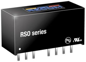 RSO-053.3S, Isolated DC/DC Converters - Through Hole 1W DC/DC 1kV REG 2:1 4.5-9Vin 3.3Vout