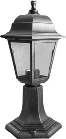 Светильник НТУ 04-60-001 У1 Оскар черный под серебро прозрачное стекло