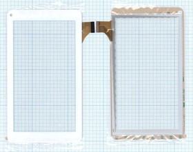 Сенсорное стекло (тачскрин) FPC-TP070215 (185х104 mm) белый