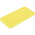 Силиконовый чехол "LP" для iPhone X "Silicone Dot Case" (желтый/коробка)