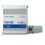 Коммутатор Teltonika TSW100 (SW1000000) INDUSTRIAL UNMANAGED POE+ SWITCH 120W budget 5x Gigabit RJ45 (312828)