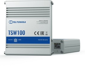 Фото 1/3 TSW100, PoE Switch, Unmanaged, 1Gbps, 120W, RJ45 Ports 5, PoE Ports 4