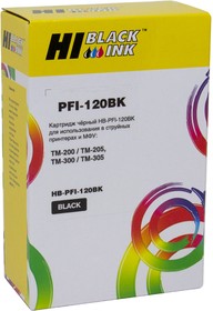 Картридж Hi-Black (PFI-120BK) для Canon TM-200/205/300/305, Black