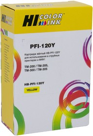Картридж Hi-Black (PFI-120Y) для Canon TM-200/205/300/305, Y