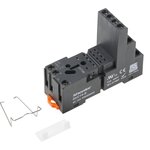 14 Pin 300V DIN Rail Relay Socket, for use with RKE & RKF 14 Pin Relays