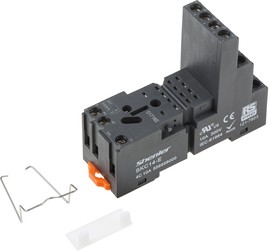 Фото 1/3 14 Pin 300V DIN Rail Relay Socket, for use with RKE & RKF 14 Pin Relays