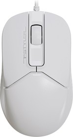 Фото 1/10 Мышь проводная A4TECH Fstyler FM12, оптическая, USB, 1200dpi, белый [fm12 white]