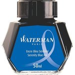 Флакон с чернилами Waterman (CWS0110720) Serenity Blue чернила 50мл для ручек перьевых