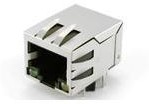 Фото 1/2 JXD0-0019NL, Modular Connectors / Ethernet Connectors RJ45 1x1 Tab Dwn 1:1 GreenPHY 1000Base-T