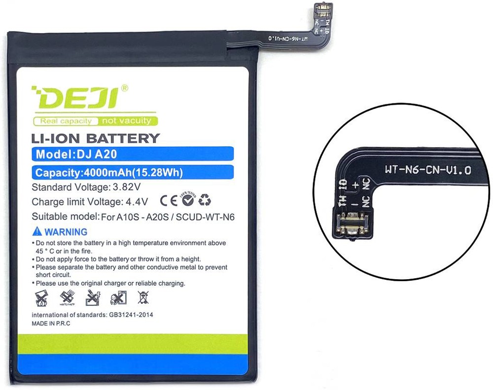 Аккумуляторная батарея (аккумулятор) DEJI SCUD-WT-N6 для Samsung A10S 3.8V  4000mAh | купить в розницу и оптом