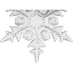 501-094, Фигурка подвесная Снежинка RGB 7x6 см