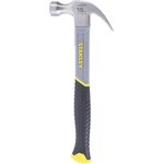 STHT0-51309, Carbon Steel Claw Hammer with Fibreglass Handle, 450g