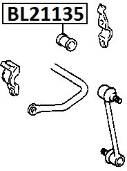 Фото 1/4 BL21135, Втулка стабилизатора