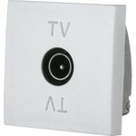 TV розетка оконечная, серебристый металлик, LK45 852103-1