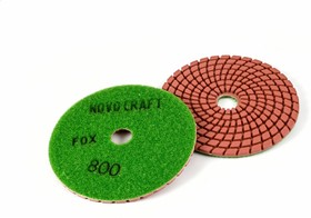 Алмазный гибкий диск Черепашка 100 мм, № 800, мокрый рез, уп. 10 шт. Fox PPTSW1000800