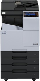 Фото 1/4 МФУ Sindoh D332e (обязателен выбор опции OT111/D320PB2) (цветное лазерное, А3, 28 стр/мин, RADF, комплект тонеров CMYK, SSD (256 GB)