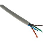 1868E.00500, Cat5e Ethernet Cable, F/UTP, Grey PVC Sheath, 500m