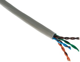 Фото 1/4 1868E.00500, Cat5e Ethernet Cable, F/UTP, Grey PVC Sheath, 500m