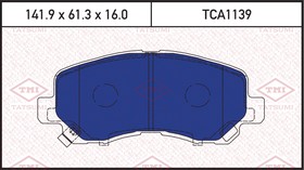 Фото 1/3 TCA1139, Колодки тормозные дисковые MAZDA CX-5 11-