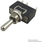 C3922BAAAA, Switch Toggle (ON) OFF (ON) SPDT Round Lever Quick Conn 20A 277VAC ...