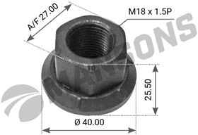 200153, 200.153_гайка колеса М18х1,5