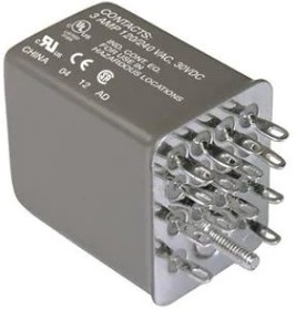 782XDXH21-240A, Hermetic Ice Cube Relay - 4PDT - 5A - 220-240AC - Plug-in.