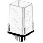 750XBXCL-120A, OCTAL PIN RELAY DPDT 10A@250VAC 120VAC COIL CLEAR COVER + LED